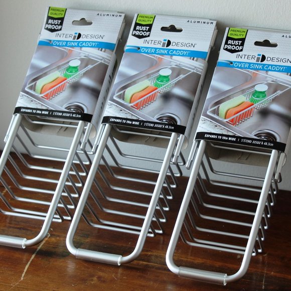 NEW Aluminum Sink Caddy by Idesign - Picture 1 of 1